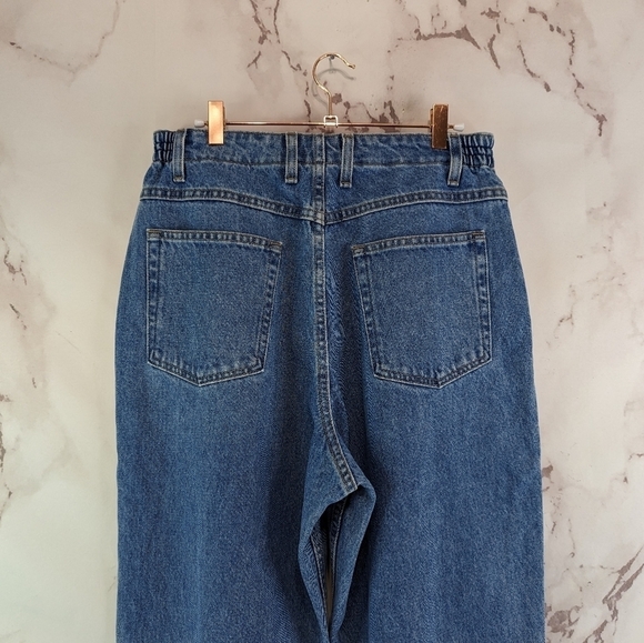 LL Bean Jeans Women 14 31x32 Ultra High Rise Comfort Waist Pull On Double L Mom - Picture 7 of 13